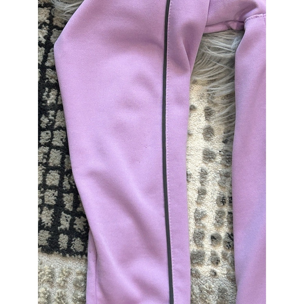 Nike Dri-Fit‎ Women's Purple /Charcoal Athleisure Track Jacket Size L (12-14) - Picture 3 of 6